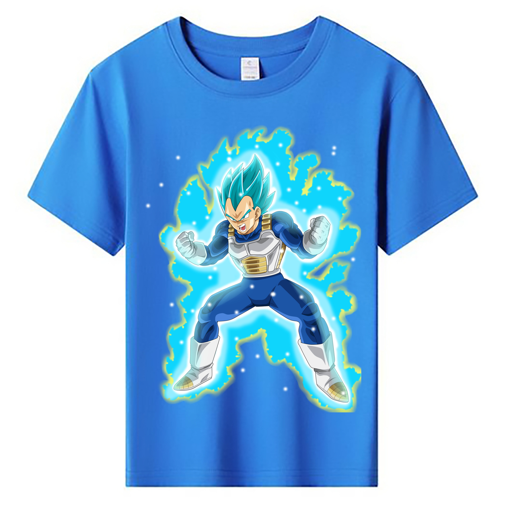 （画像用） ドラゴンボール ベジータ四世（Bejīta Yonsei）DRAGON BALL Vegeta IV 綿100％キッズTシャツ（フロントプリント）